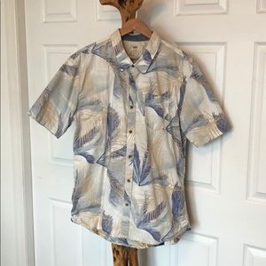 Vans short sleeve button down floral print